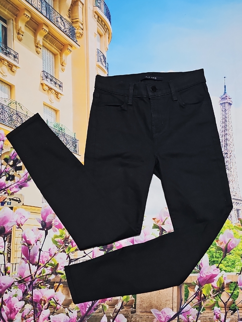J Brand Alana Vanity Black Skinny Jeans Size 24
